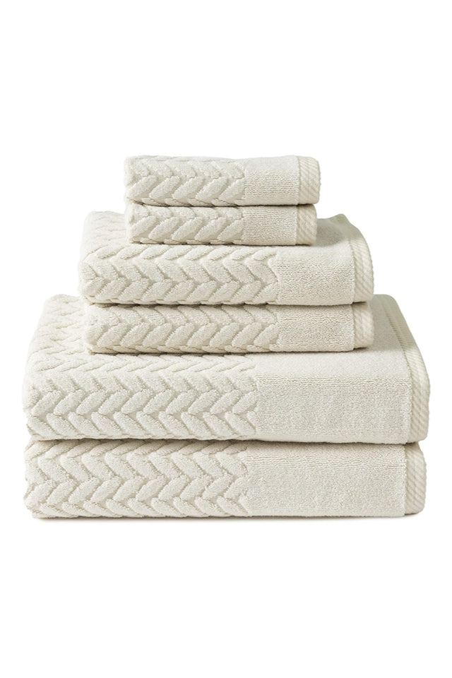 Texere 100% Organic Cotton Jacquard 650 GSM Premium Bath Towel Sets