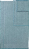 Texere 100% Organic Cotton Cable Knit Jacquard 6 Towel Set Color Smoke Blue
