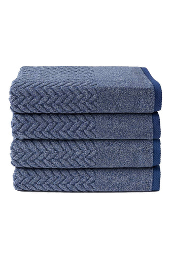 Texere 100% Organic Cotton Cable Knit Jacquard Towel Set